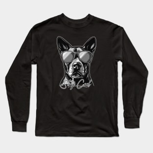 Cool Dog with sunglasses Long Sleeve T-Shirt